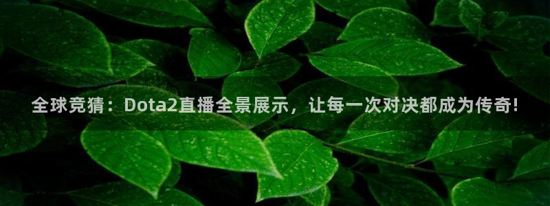 857足球赛事直播：全球竞猜：Dota2直播全景展示，让每一次对决都成为传奇!